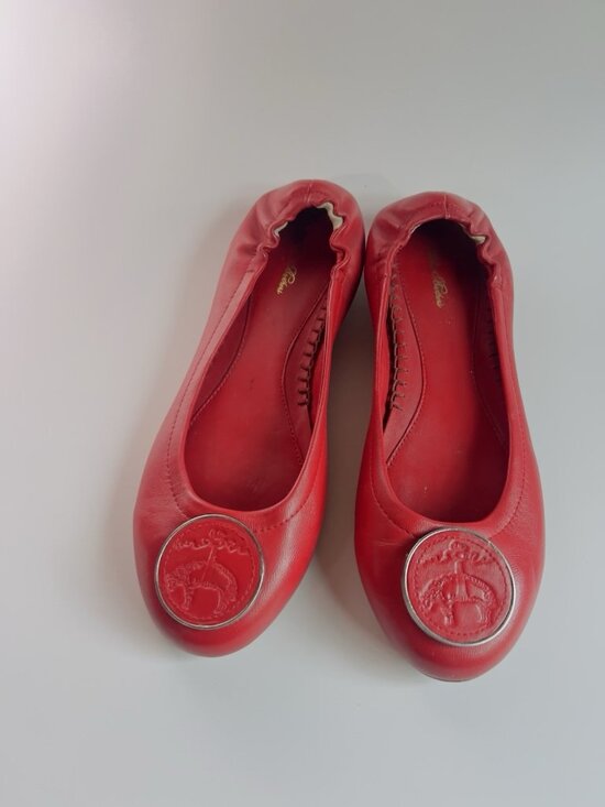 Brooks Brothers Shoes - Brooks Brothers Red Leather Ballet Flats Women’s Size 9 Slip On Shoes